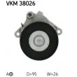 Poulie-tendeur, courroie trapézoïdale à nervures SKF VKM 38026 - Visuel 3