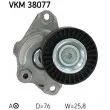 Poulie-tendeur, courroie trapézoïdale à nervures SKF VKM 38077 - Visuel 1