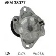 Poulie-tendeur, courroie trapézoïdale à nervures SKF VKM 38077 - Visuel 2