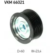 Poulie renvoi/transmission, courroie trapézoïdale à nervures SKF VKM 66021 - Visuel 1