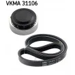 Jeu de courroies trapézoïdales à nervures SKF VKMA 31106 - Visuel 1