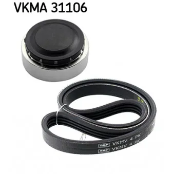 Jeu de courroies trapézoïdales à nervures SKF VKMA 31106