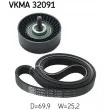Jeu de courroies trapézoïdales à nervures SKF VKMA 32091 - Visuel 2