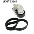Jeu de courroies trapézoïdales à nervures SKF VKMA 33164 - Visuel 1