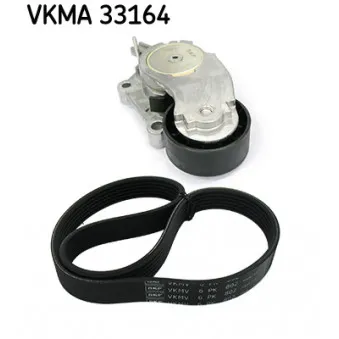 Jeu de courroies trapézoïdales à nervures SKF VKMA 33164