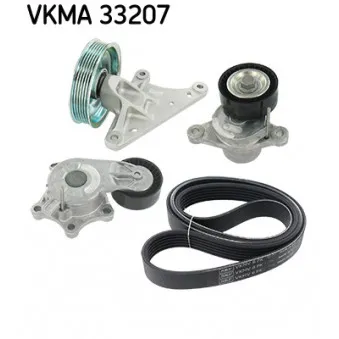 Jeu de courroies trapézoïdales à nervures SKF VKMA 33207
