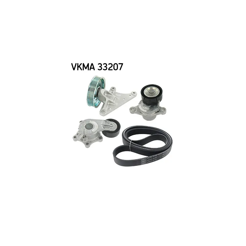 Jeu de courroies trapézoïdales à nervures SKF VKMA 33207