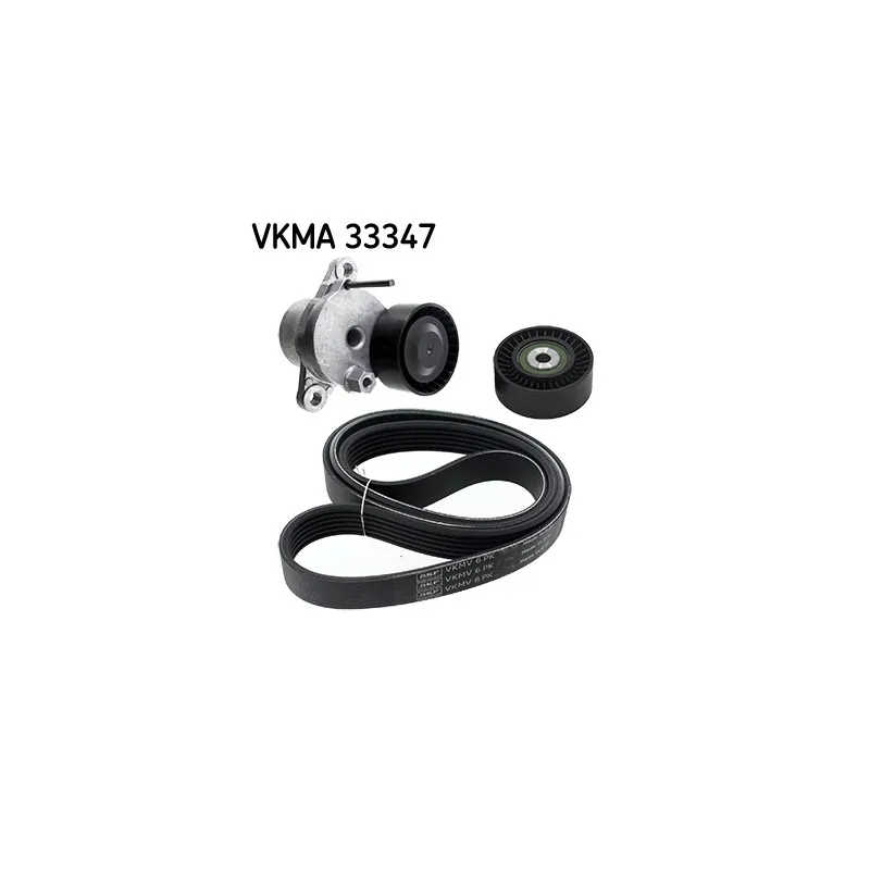 Jeu de courroies trapézoïdales à nervures SKF VKMA 33347