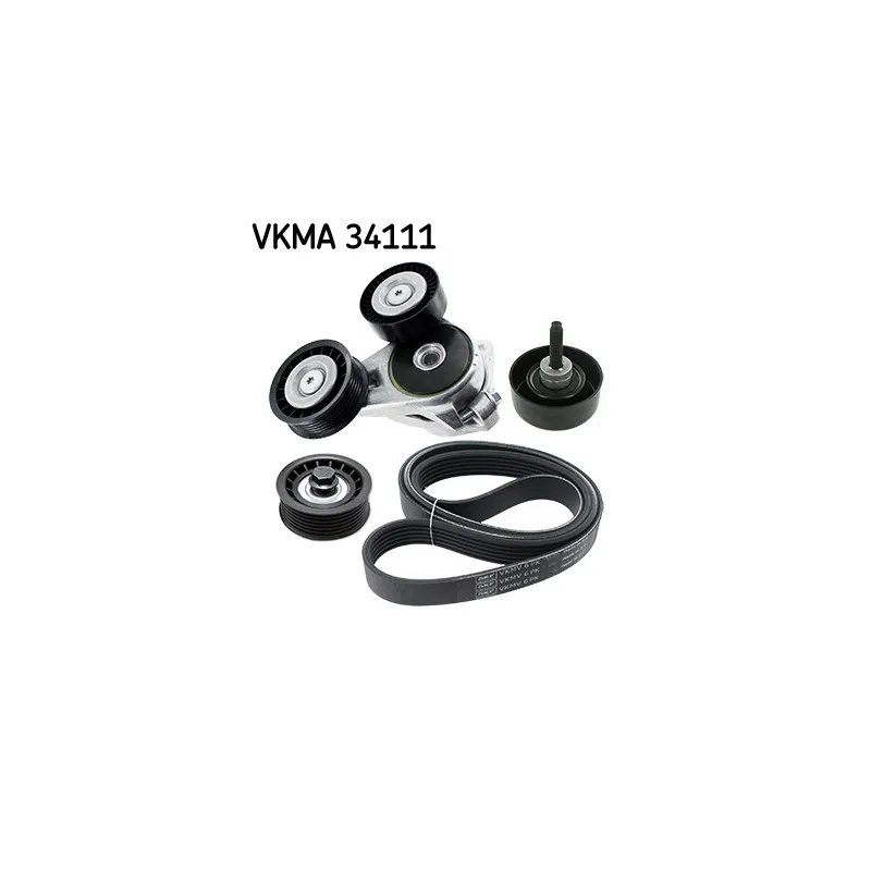 Jeu de courroies trapézoïdales à nervures SKF VKMA 34111