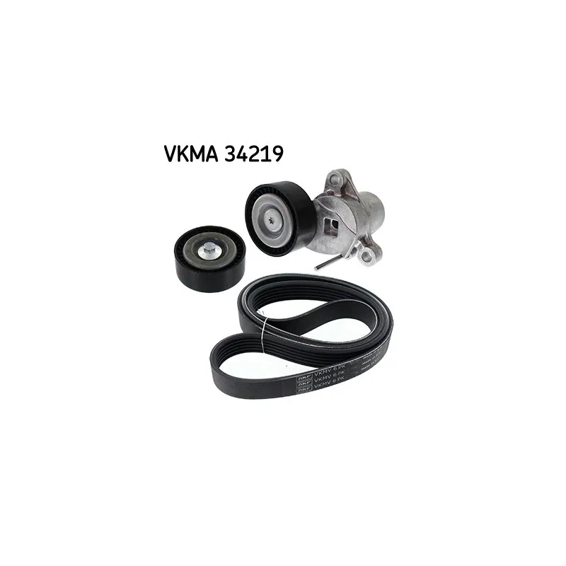 Jeu de courroies trapézoïdales à nervures SKF VKMA 34219