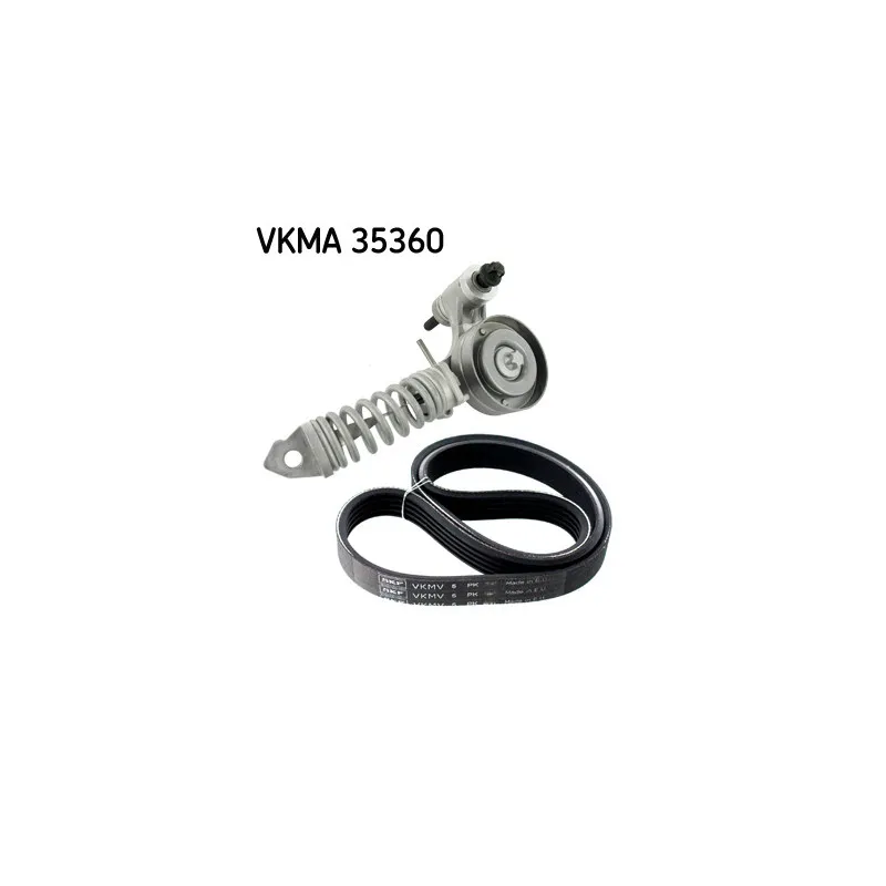 Jeu de courroies trapézoïdales à nervures SKF VKMA 35360