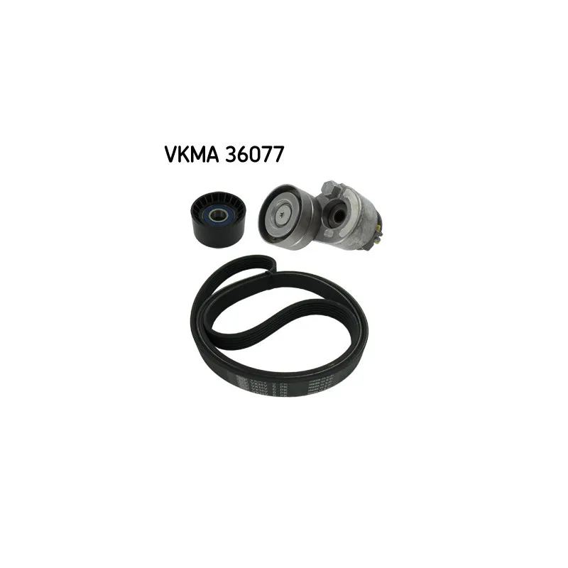 Jeu de courroies trapézoïdales à nervures SKF VKMA 36077