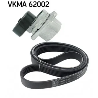 Jeu de courroies trapézoïdales à nervures SKF VKMA 62002