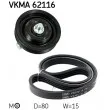 Jeu de courroies trapézoïdales à nervures SKF VKMA 62116 - Visuel 2
