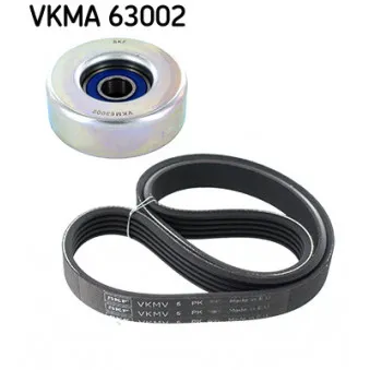 Jeu de courroies trapézoïdales à nervures SKF VKMA 63002