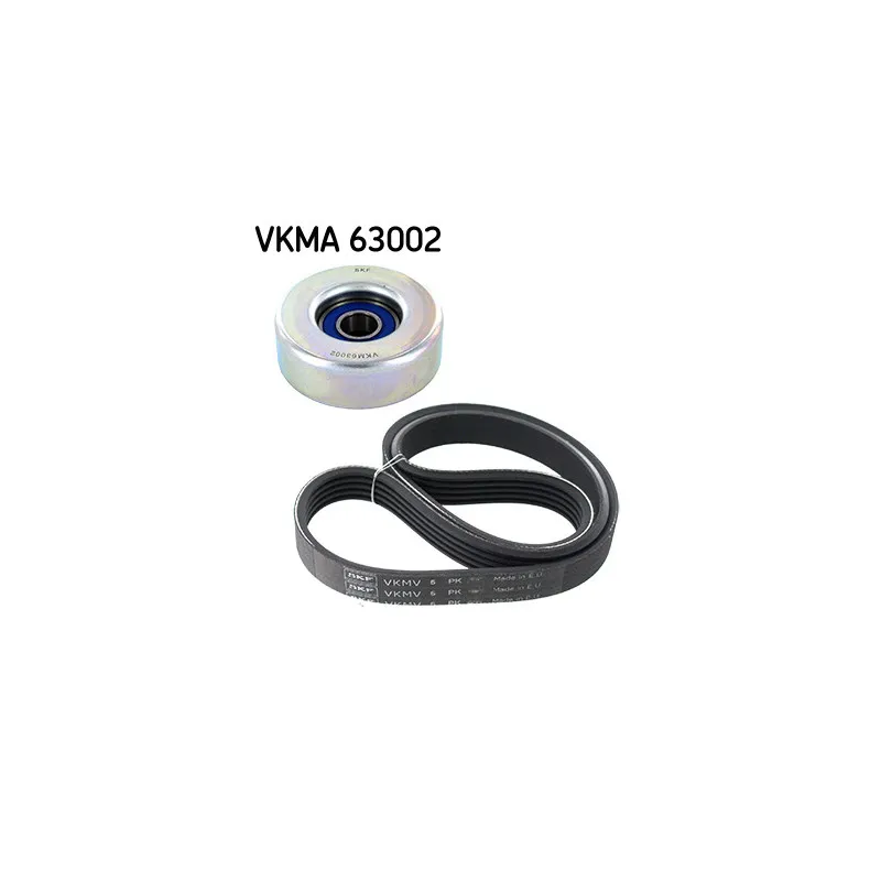 Jeu de courroies trapézoïdales à nervures SKF VKMA 63002