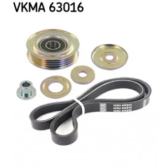 Jeu de courroies trapézoïdales à nervures SKF VKMA 63016