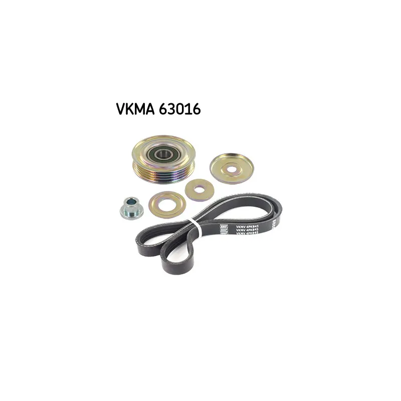 Jeu de courroies trapézoïdales à nervures SKF VKMA 63016