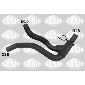 Durite de radiateur SASIC 3404220