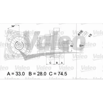 Alternateur VALEO 437406