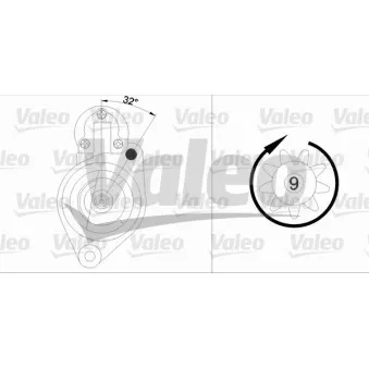 Démarreur VALEO 458184