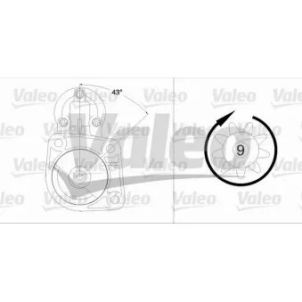 Démarreur VALEO 458194
