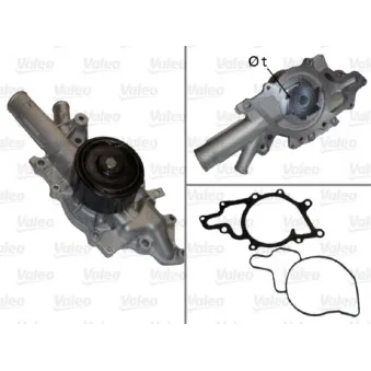 Pompe à eau VALEO 506676