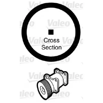 Joint d'étanchéification, conduite de réfrigérant VALEO 508989