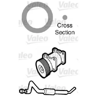 Joint d'étanchéification, conduite de réfrigérant VALEO 509131