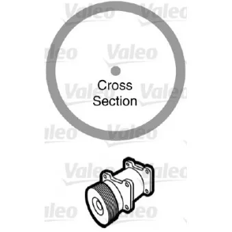 Joint d'étanchéification, conduite de réfrigérant VALEO 509167
