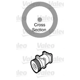 Joint d'étanchéification, conduite de réfrigérant VALEO 509171