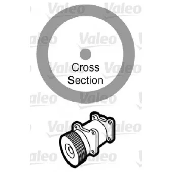 Joint d'étanchéification, conduite de réfrigérant VALEO 509172