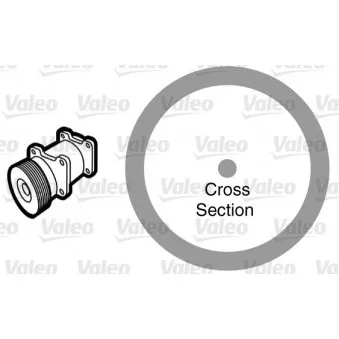 Joint d'étanchéification, conduite de réfrigérant VALEO 509176