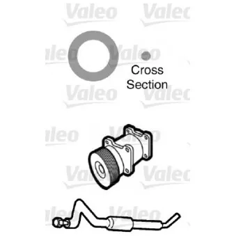 Joint d'étanchéification, conduite de réfrigérant VALEO 509749