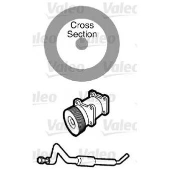 Joint d'étanchéification, conduite de réfrigérant VALEO 509750