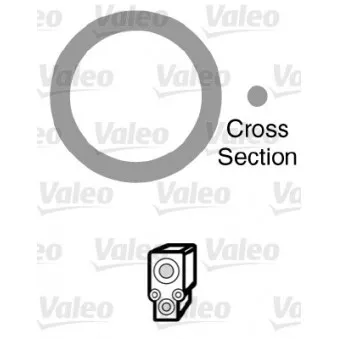 Joint d'étanchéification, conduite de réfrigérant VALEO 509759
