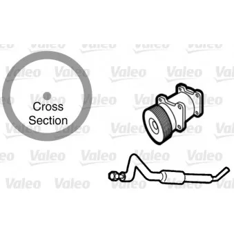 Joint d'étanchéification, conduite de réfrigérant VALEO 509765