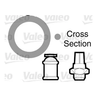 Joint d'étanchéification, conduite de réfrigérant VALEO 509768