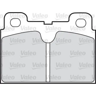 Jeu de 4 plaquettes de frein avant VALEO