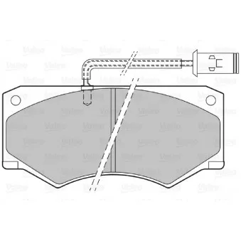 Jeu de 4 plaquettes de frein avant VALEO 540436
