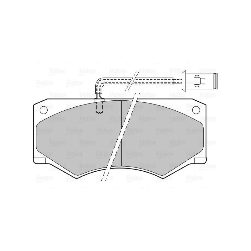 Jeu de 4 plaquettes de frein avant VALEO 540436