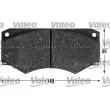 Jeu de 4 plaquettes de frein avant VALEO 540731 - Visuel 1