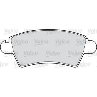 Jeu de 4 plaquettes de frein avant VALEO 540946