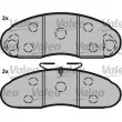 Jeu de 4 plaquettes de frein avant VALEO 541611 - Visuel 2