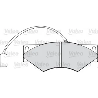 Jeu de 4 plaquettes de frein avant VALEO 541641