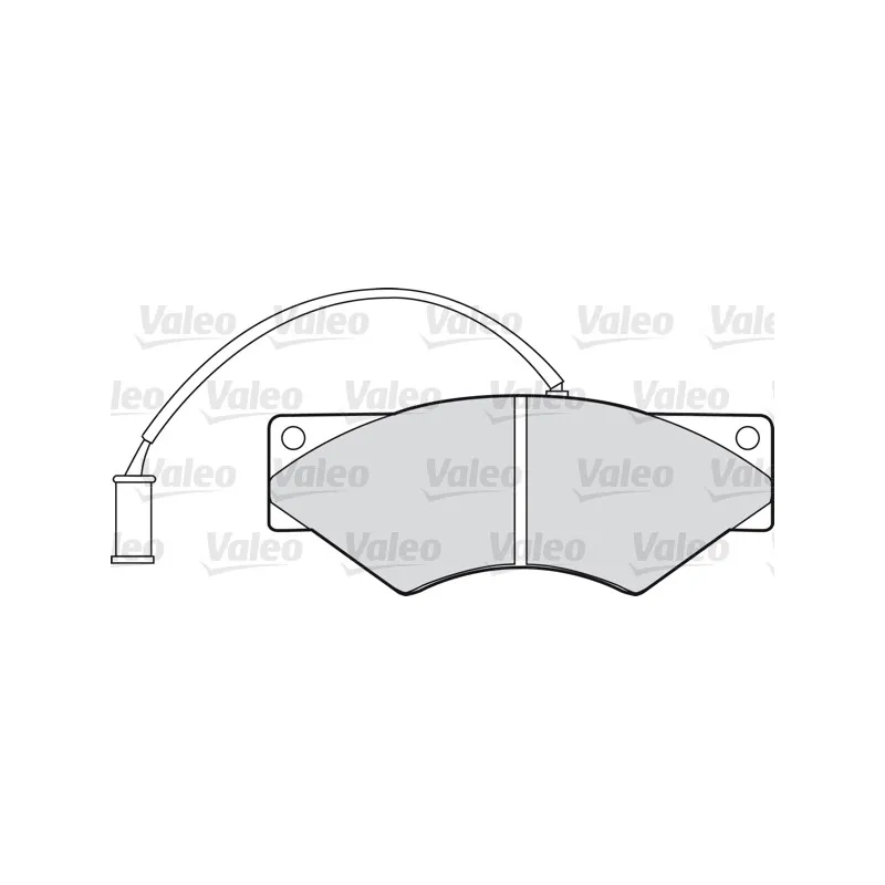Jeu de 4 plaquettes de frein avant VALEO 541641