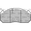 Jeu de 4 plaquettes de frein avant VALEO 541642 - Visuel 2