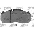 Jeu de 4 plaquettes de frein avant VALEO 541651 - Visuel 1