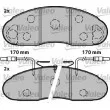 Jeu de 4 plaquettes de frein avant VALEO 541652 - Visuel 2