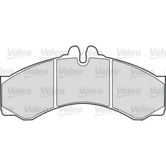 Jeu de 4 plaquettes de frein avant VALEO 541663